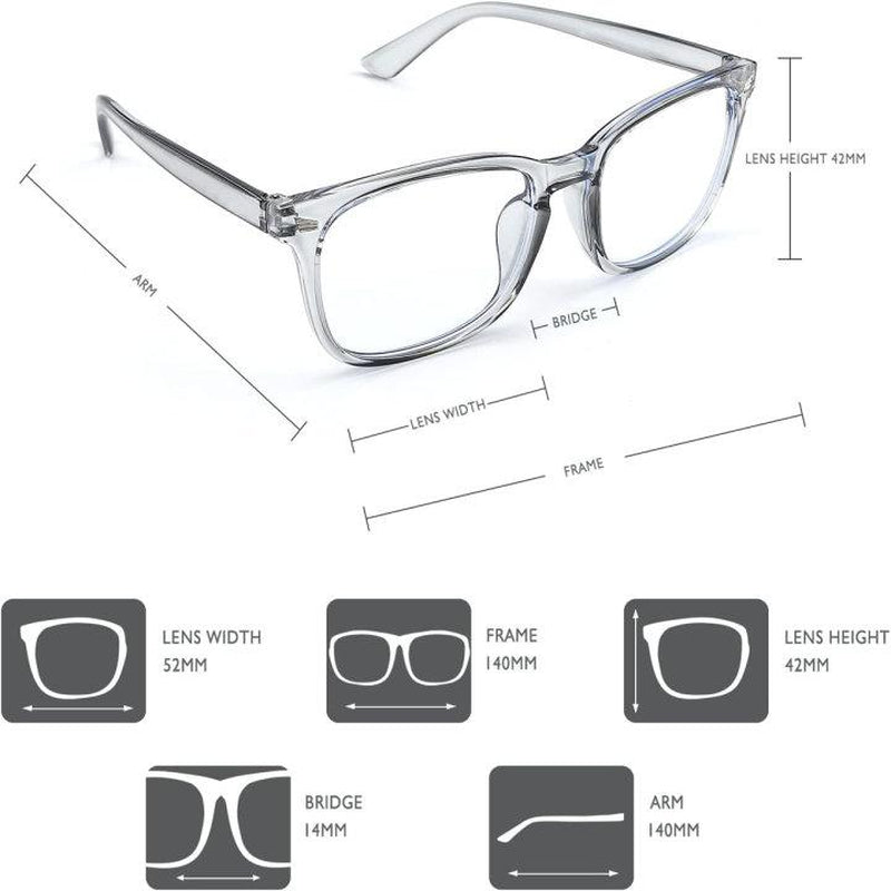 2025 Blue Light Gaming Glasses -- Lightweight Eyeglasses for Men Women -- Fashion Glasses for Daily Use